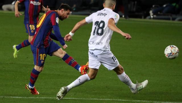 世界杯官方直播app下载-梅西纪录赛梅开二度，巴萨只差马竞4分